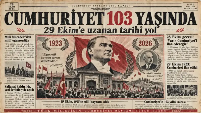 Türkiye Cumhuriyeti 103 yaşında: 29 Ekim 1923'ten bugüne tarihî yolculuk